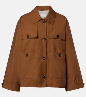 The Cube Bouquet cotton-blend twill jacket | Max Mara