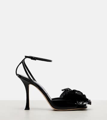 Sandali Mimmi in pelle con applicazioni floreali | Jimmy Choo