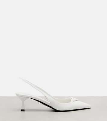 Leather slingback pumps | Prada
