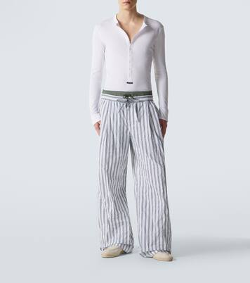 Ribbed-knit cotton Henley shirt | Dolce&Gabbana