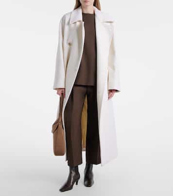 Schultertasche Tondo Large aus Veloursleder | Savette