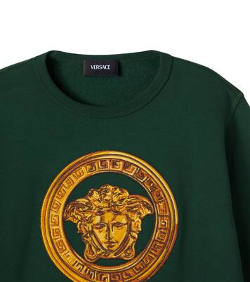 Medusa cotton jersey sweatshirt | Versace Kids