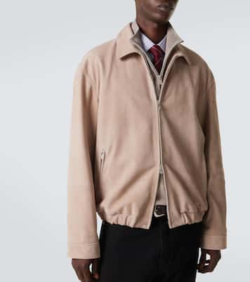 Suede blouson jacket | Brunello Cucinelli