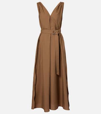 Midikleid aus einem Baumwollgemisch | Brunello Cucinelli