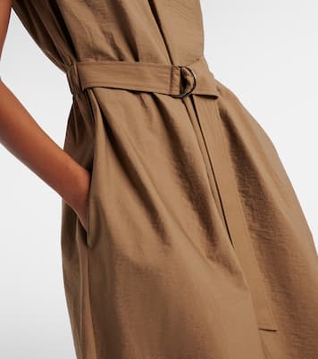 Midikleid aus einem Baumwollgemisch | Brunello Cucinelli