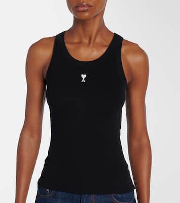 Ami de Cœur cotton jersey tank top | Ami Paris