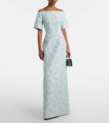 Gilda floral brocade gown | Markarian