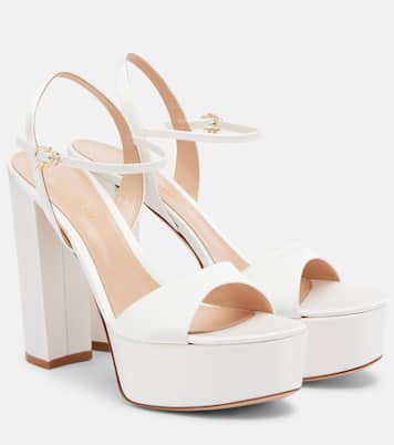 Marlena satin platform sandals | Gianvito Rossi