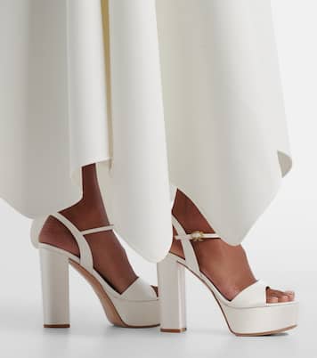 Marlena satin platform sandals | Gianvito Rossi