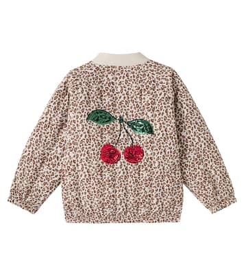 Veste bomber Juno à sequins et motif léopard | Konges Sløjd