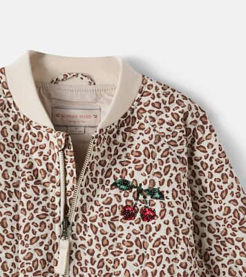 Veste bomber Juno à sequins et motif léopard | Konges Sløjd