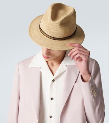 Argentina crochet straw fedora | Borsalino