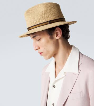 Argentina crochet straw fedora | Borsalino