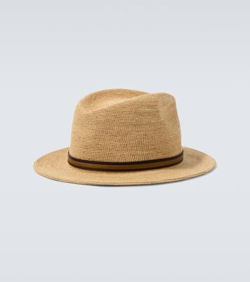 Argentina crochet straw fedora | Borsalino