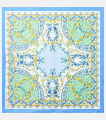 Floral silk twill scarf | Etro