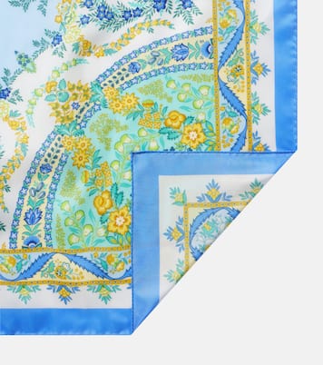 Floral silk twill scarf | Etro