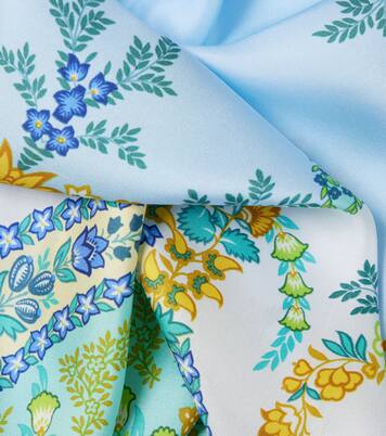 Floral silk twill scarf | Etro