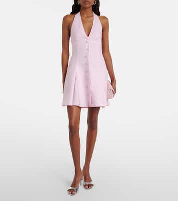 Vestido corto Murano de lino con cuello halter | Faithfull