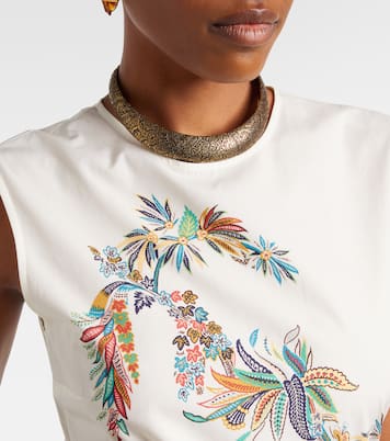 Belted printed cotton maxi dress | Etro