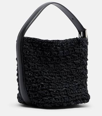 Belted Small raffia tote bag | Toteme