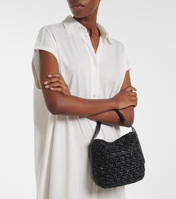 Belted Small raffia tote bag | Toteme