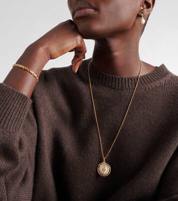 True Love Lovestruck Commitment Large 18kt gold pendant with diamonds | FoundRae