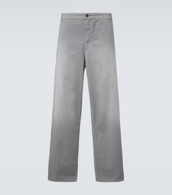 Weite Hose aus Baumwoll-Twill | Miu Miu