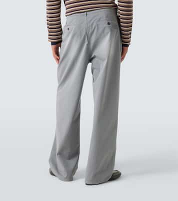 Weite Hose aus Baumwoll-Twill | Miu Miu