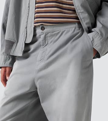Weite Hose aus Baumwoll-Twill | Miu Miu