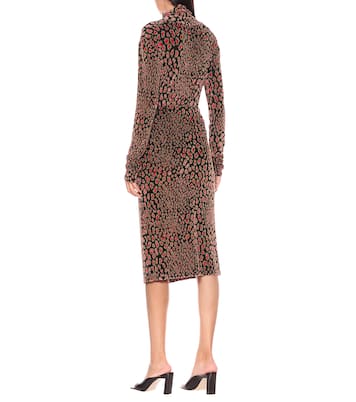 Falda midi Leo de terciopelo | Caroline Constas