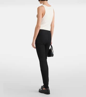 High-rise stretch-gabardine leggings | Joseph