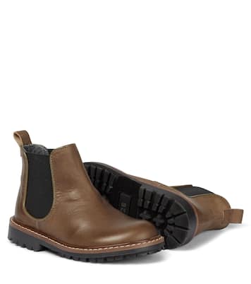 Mathis brushed leather ankle boots | Bonpoint