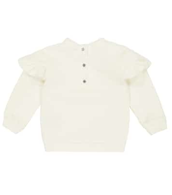 Baby logo-printed cotton sweatshirt | Balmain Kids