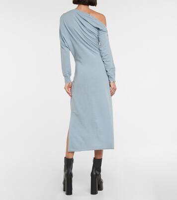 Robe midi Jeevika asymétrique en laine mélangée | Altuzarra