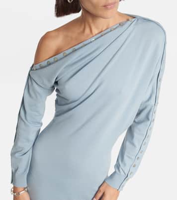 Robe midi Jeevika asymétrique en laine mélangée | Altuzarra