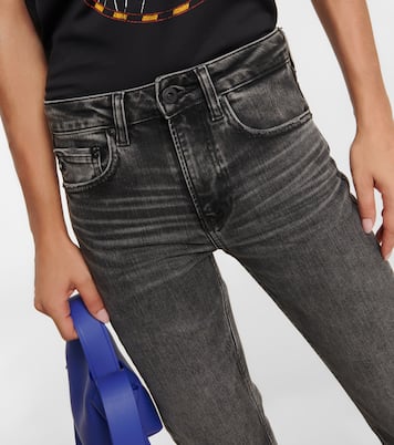 Mid-Rise Cropped Jeans Girlfriend | AG Jeans