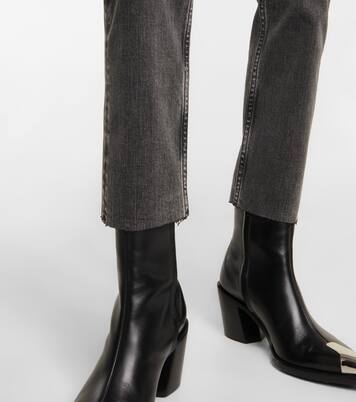 Mid-Rise Cropped Jeans Girlfriend | AG Jeans