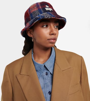 Haley checked wool-blend bucket hat | Isabel Marant