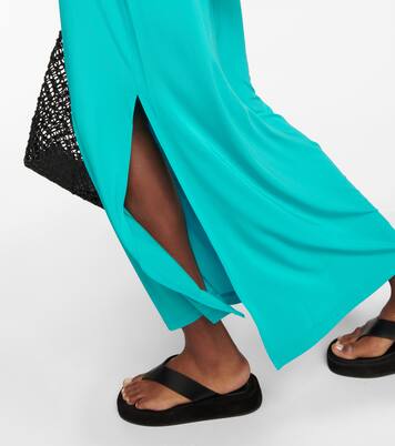 Vestido de jersey con cuello halter | Max Mara