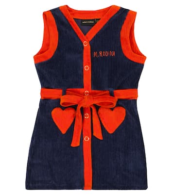 Corduroy cotton-blend dress | Mini Rodini