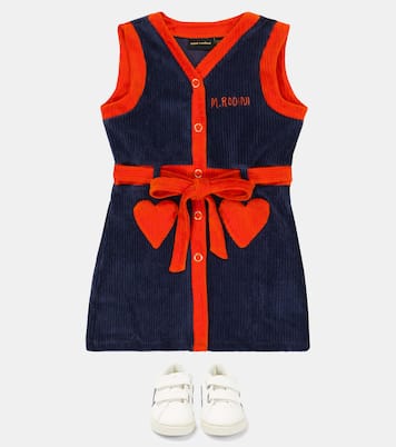 Corduroy cotton-blend dress | Mini Rodini
