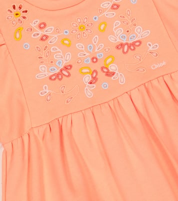 Cotton jersey dress | Chloé Kids