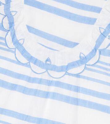 Striped cotton chambray dress | Tartine et Chocolat