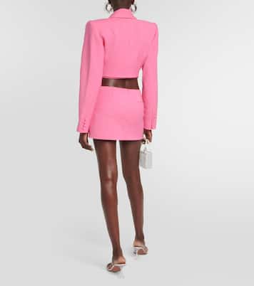 Verzierter Minirock aus Wolle | Area