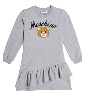 Teddy Bear cotton-blend sweatshirt dress | Moschino Kids