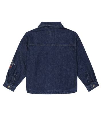Florencia embroidered denim overshirt | The New Society