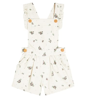 Hana floral ruffled cotton playsuit | C'era Una Volta