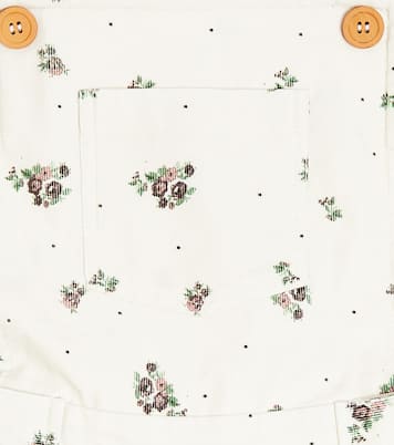 Hana floral ruffled cotton playsuit | C'era Una Volta