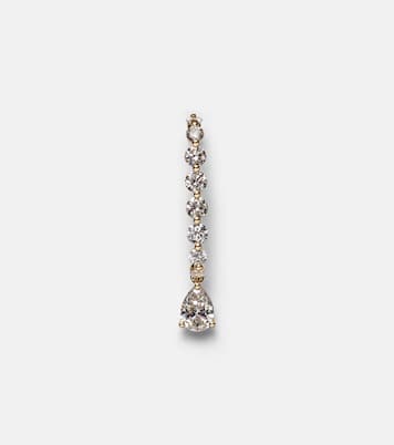 18kt gold single earring with diamonds | Anita Ko