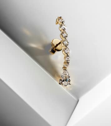 18kt gold single earring with diamonds | Anita Ko